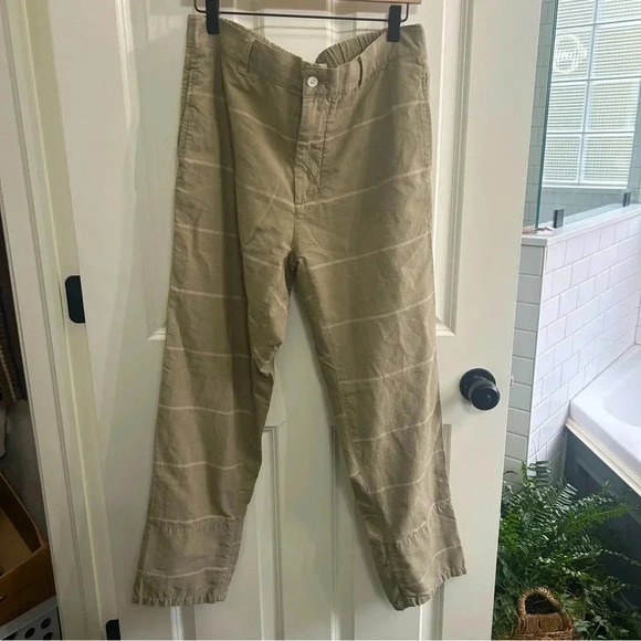 Original Madras Trading Company NY Pants - GUC Original Madras Trading Company Men’s size Large green stripe cotton pant.